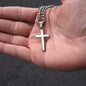 Men's Cross on a Chain for Baptism