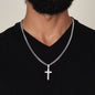 Men's Cross on a Chain for Baptism