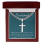 Husband Cross Pendant with a Chain