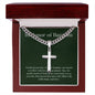 Men's Cross on a Chain for Baptism