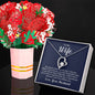 Heart Necklace and Flowers the Ultimate Valentine's Day Gift