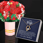Heart Necklace and Flowers the Ultimate Valentine's Day Gift