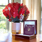 Mom's are Jewels in Our Lives Necklace and Faux Flowers Set