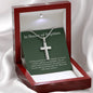 SImple Cross Baptism Necklace