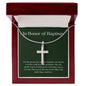 SImple Cross Baptism Necklace