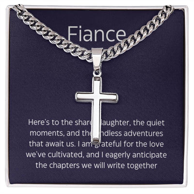 Fiance Men's Cross and Chain