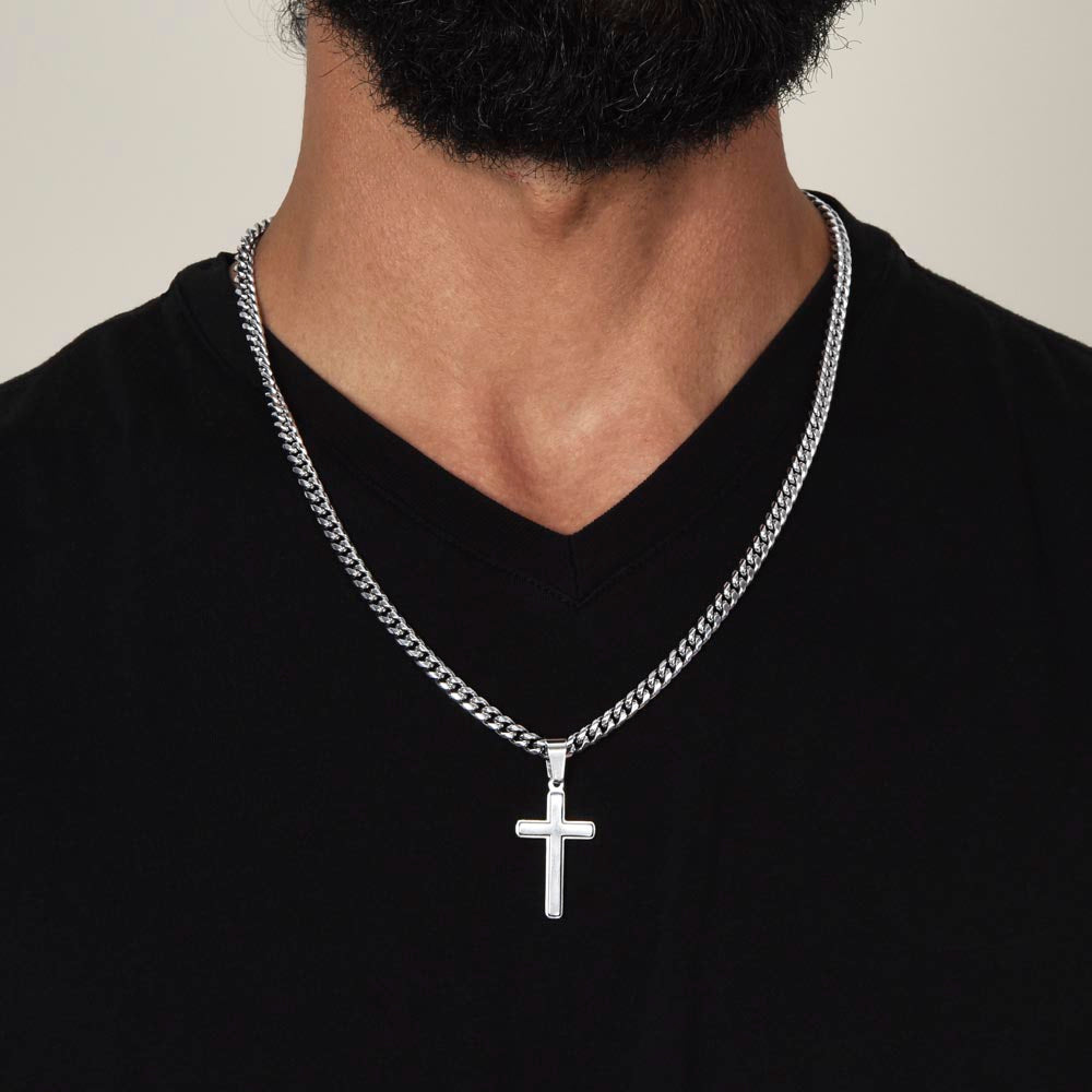 Fiance Men's Cross and Chain