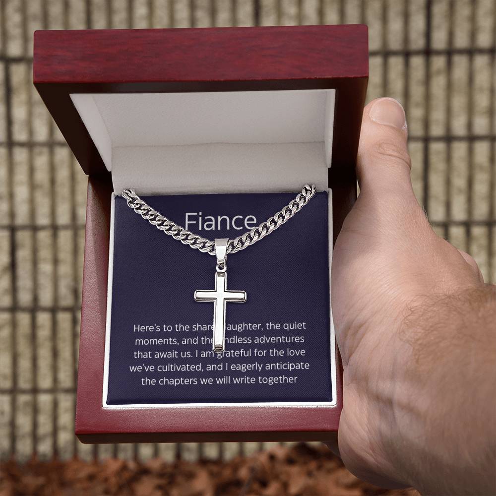 Fiance Men's Cross and Chain