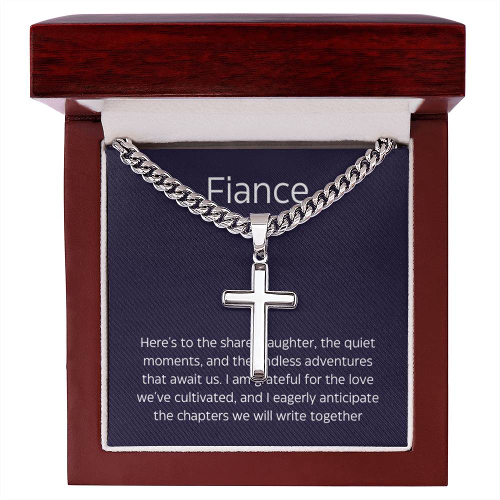 Fiance Men's Cross and Chain