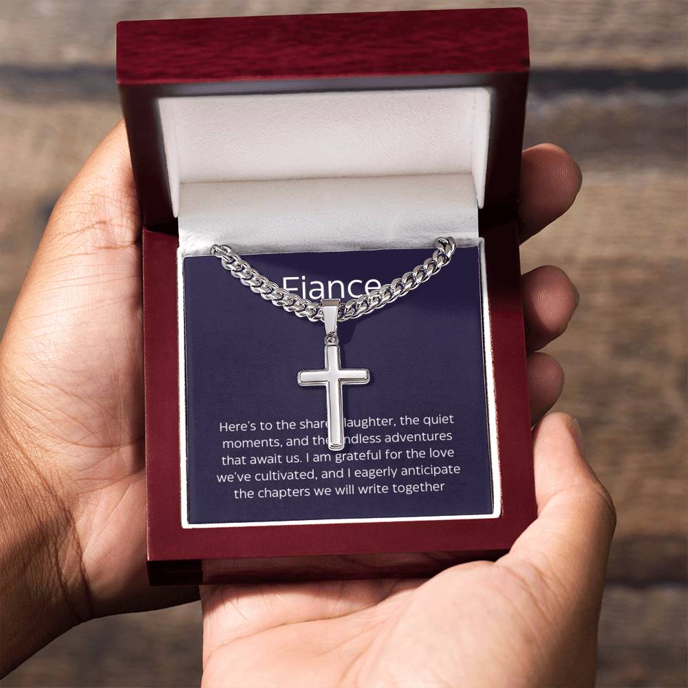 Fiance Men's Cross and Chain