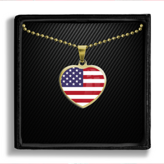 Patriot Day  Heart Pendant